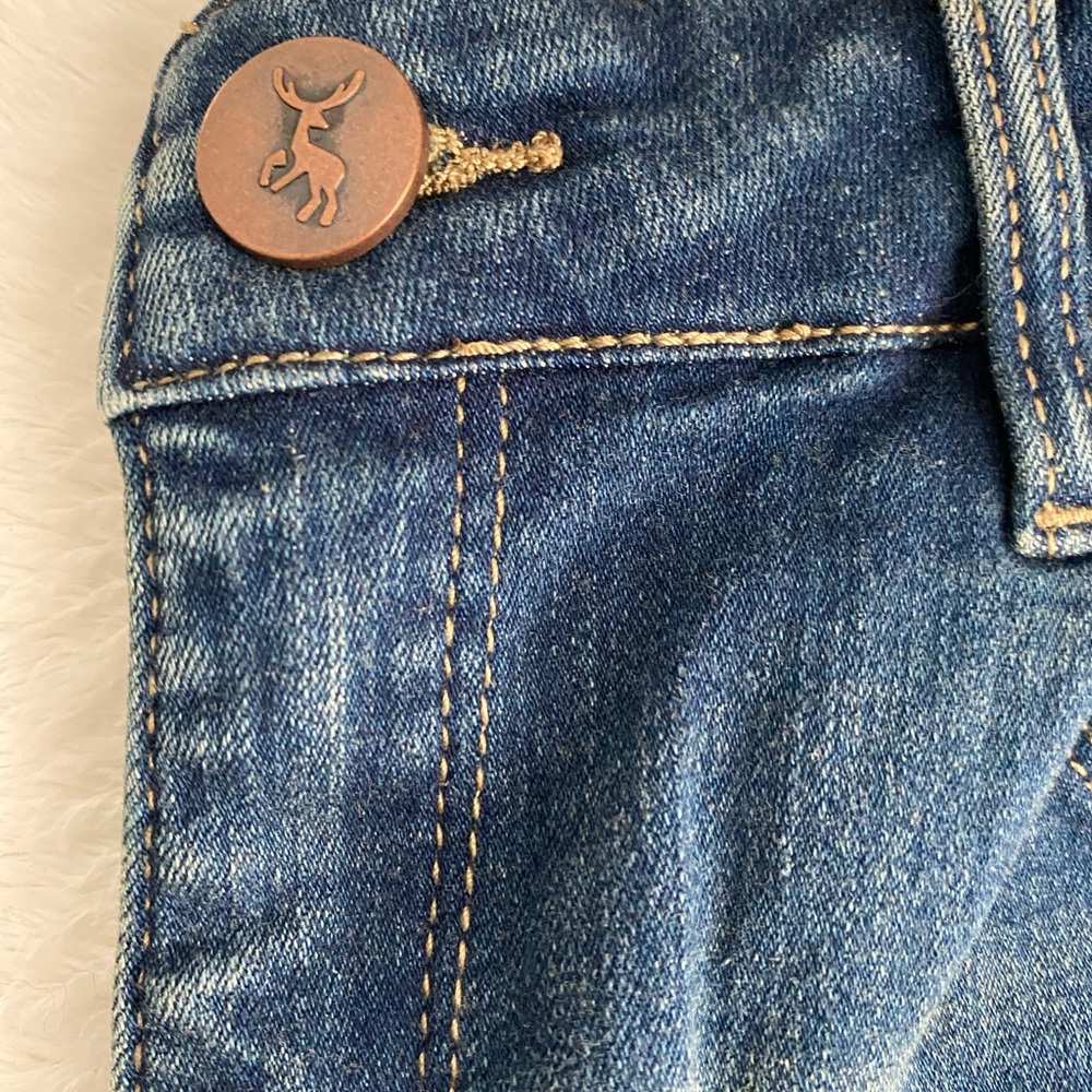 Resfebor Women's Blue Distressed Jeans - Picture 10 of 11